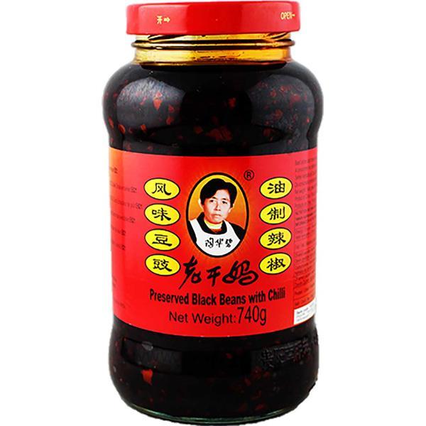 老干妈风味豆豉油制辣椒Chill oil with black bean 740g – Panda Foods