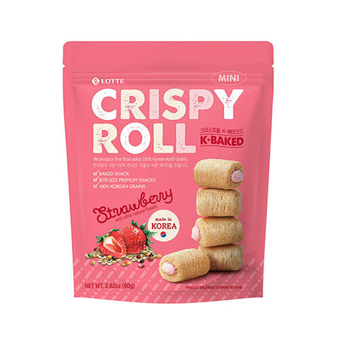 LOTTE - Crispy Roll Strawberry80g