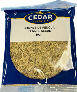 CEDAR PHOENICIA
GRAINES DE FENOUIL
FENNEL SEEDS
50g