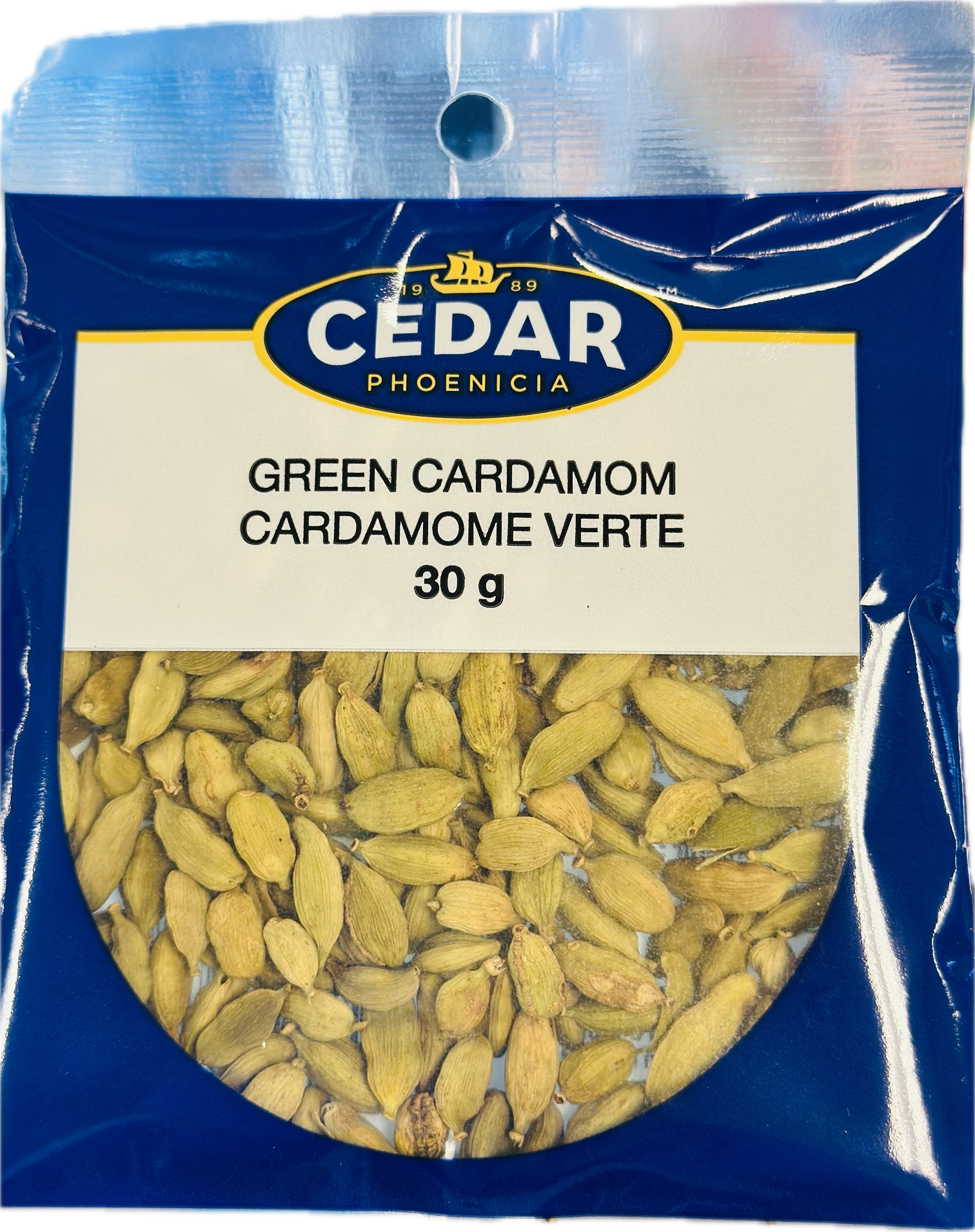 CEDAR PHOENICIA
GREEN CARDAMOM CARDAMOME VERTE
30 g