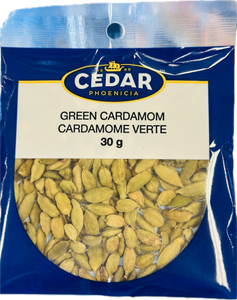 CEDAR PHOENICIA
GREEN CARDAMOM CARDAMOME VERTE
30 g