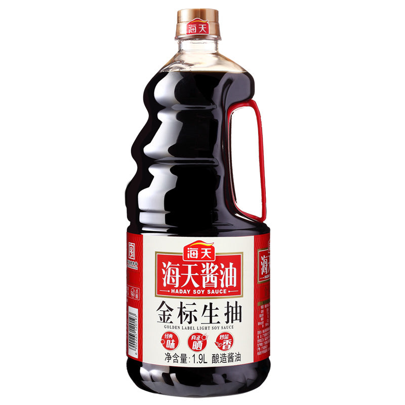 海天酱油 金标生抽 golden label light soy sauce 1.9L