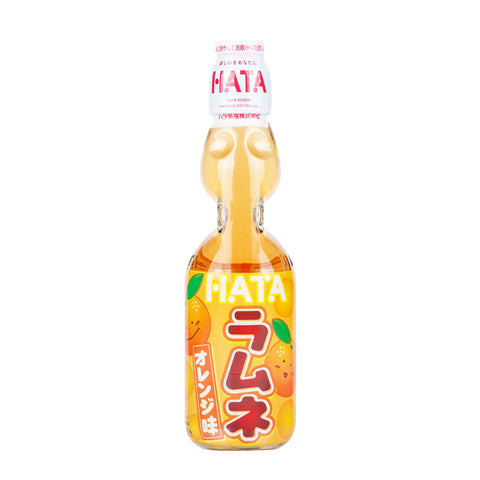 日本弹珠汽水 碳酸饮料 橘子味  Hatakosen Ramune Soda(Orange Flavour)  200ml