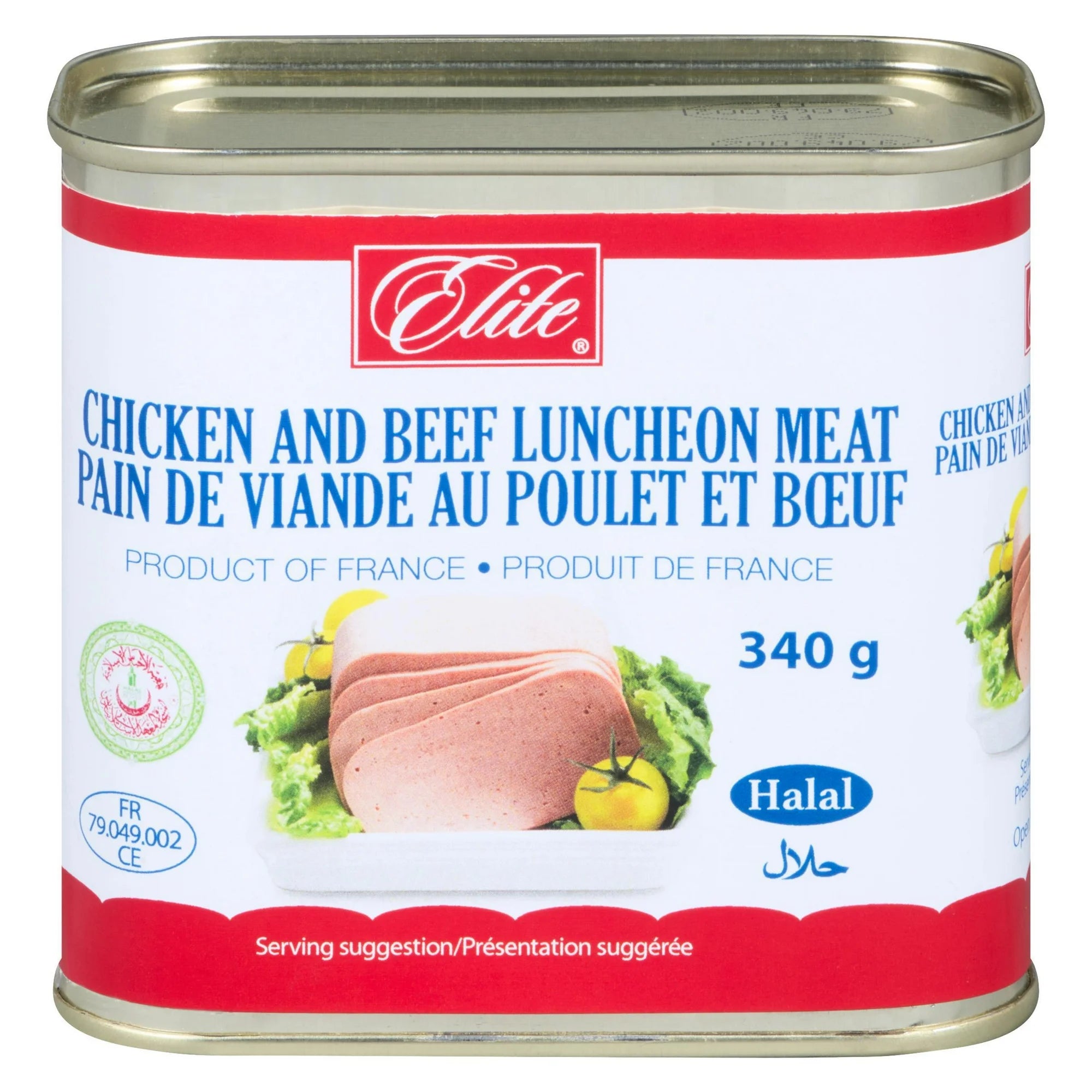 Elite Halal Chicken and Beef Luncheon, 340g