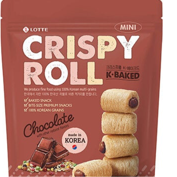 Lotte Mini Crispy Roll Chocolate 80 g