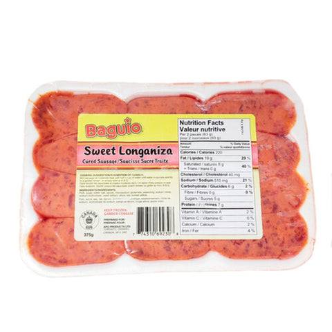 Baguio sweet longaniza 375g