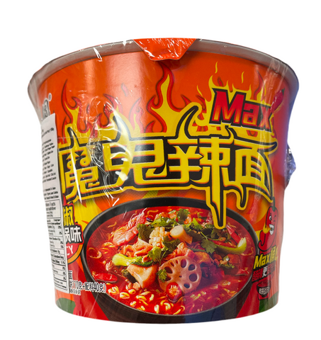 思圆魔鬼辣椒面Max桶（麻辣香锅味）SY Devil’s Chilli Instant Noodles (Spicy HotPot Flavour) 150g