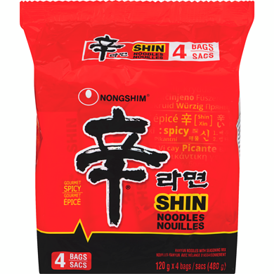 shin noodles 4packs