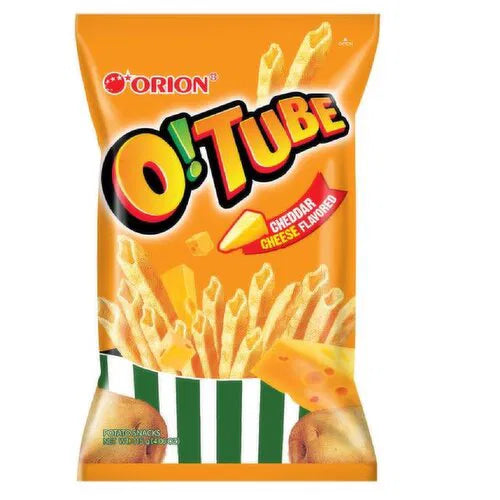 Orion o!tube cheddar cheese flavored chips