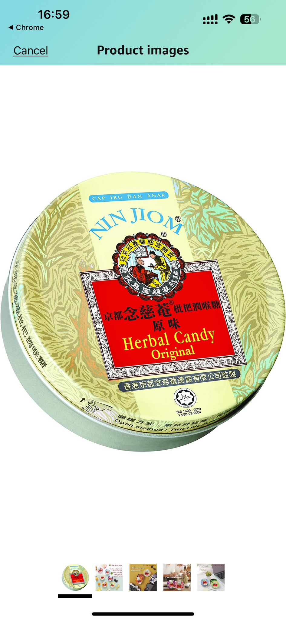 Nin Jiom Herbal Candy - Original, 2.1 Ounce (60g)