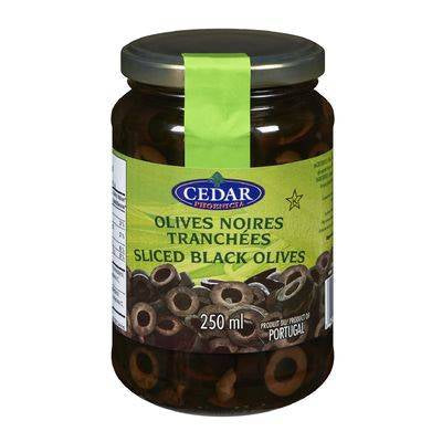 Cedar Sliced Black Olives