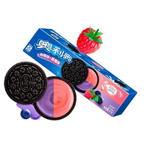 Oreo Cookies - Raspberry & Blueberry 97g 奥利奥缤纷双果味夹心饼干-树莓+蓝莓