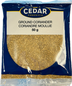 CEDÄR PHOENICIA
GROUND CORIANDER CORIANDRE MOULUE
50 g