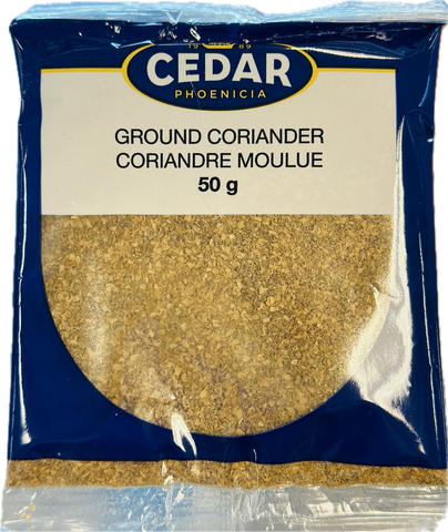 CEDÄR PHOENICIA
GROUND CORIANDER CORIANDRE MOULUE
50 g