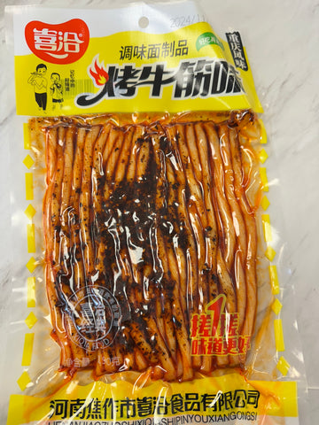 喜洽烤牛筋（重庆风味）190g
XQ Roasted Gluten (Chongqing Flavor)