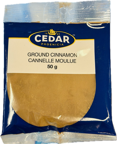 CEDAR PHOENICIA
GROUND CINNAMON CANNELLE MOULUE
50 g