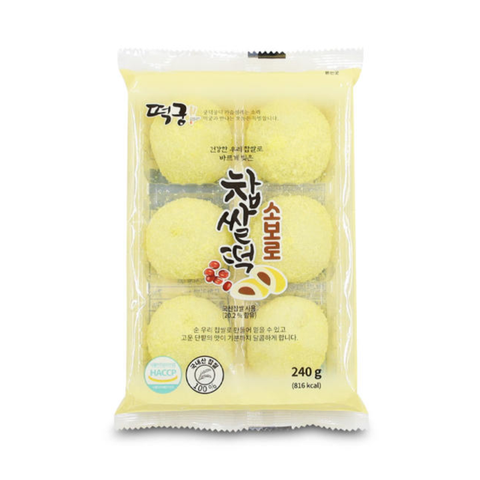 JANGWON YELLOW GLUTINOUS RICE CAKE 6PC