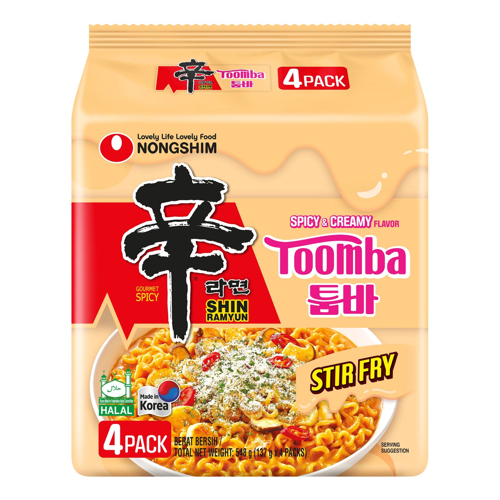 Nongshim Shin Ramyun Instant Noodle - Stir Fry Toomba