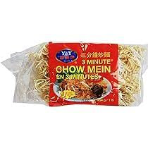 Generic Y&Y - Instant Chow Mein Noodles - Egg-Free - Ready in 3 Minutes 12 Packs of 454 Grams each