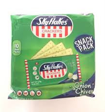 Sky Flakes Crackers Onion & Chive Flavour 10x25g