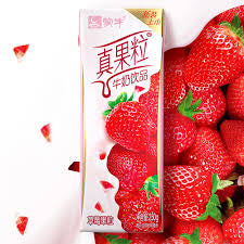 蒙牛真果粒白桃树莓味 Mengniu True Fruit White Peach Raspberry Flavor