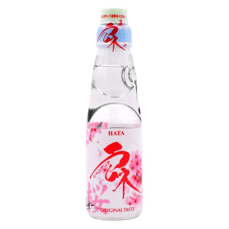 日本弹珠汽水 碳酸饮料 HATA 樱花瓶身设计 200ml