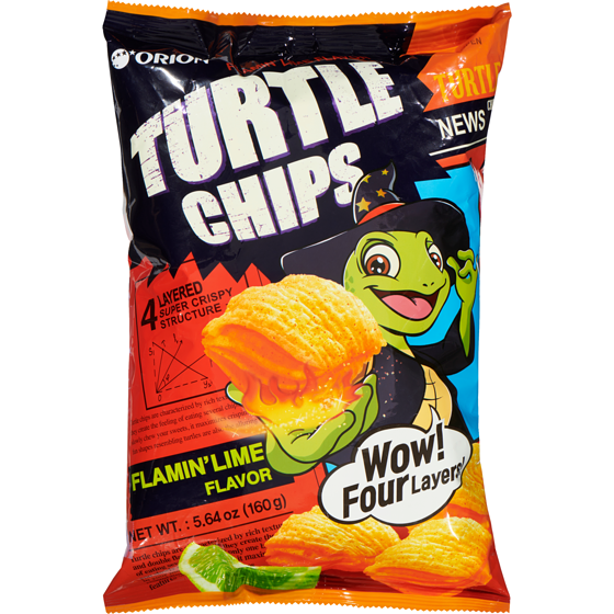 Turtle Chips flamin lime