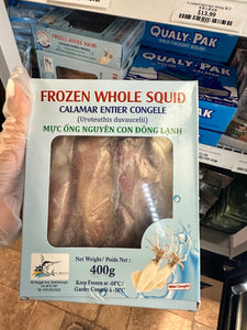 FY FROZEN WHOLE SQULD 福洋 越南盒装鱿鱼400g