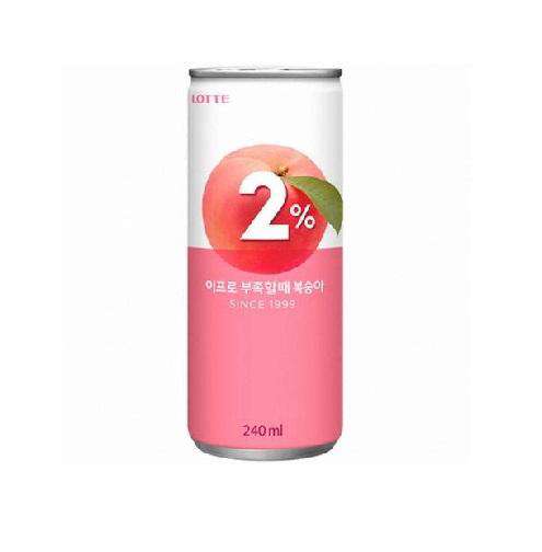 Lotte 2% Peach Soft Drink