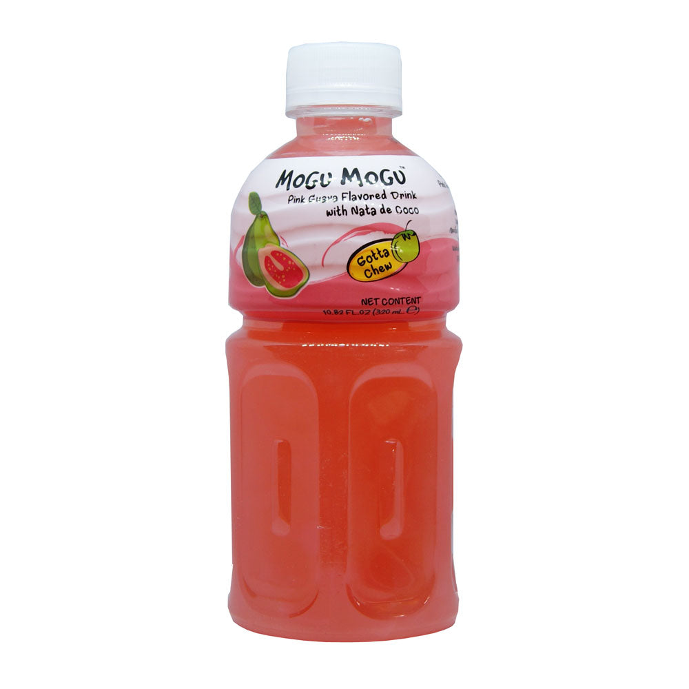 Mogu Mogu Pink Guava Flavoured Drink with Nata de Coco - 320ml