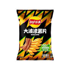 potato chips meat flavor乐事大波浪薯片(碳烤五花肉味)