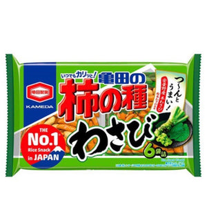 龟田柿種花生米果芥末味 kakino tane penut cracker wasabi flavor 6bags