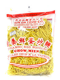 Sun On Steamed Egg Noodles Chow Mien
