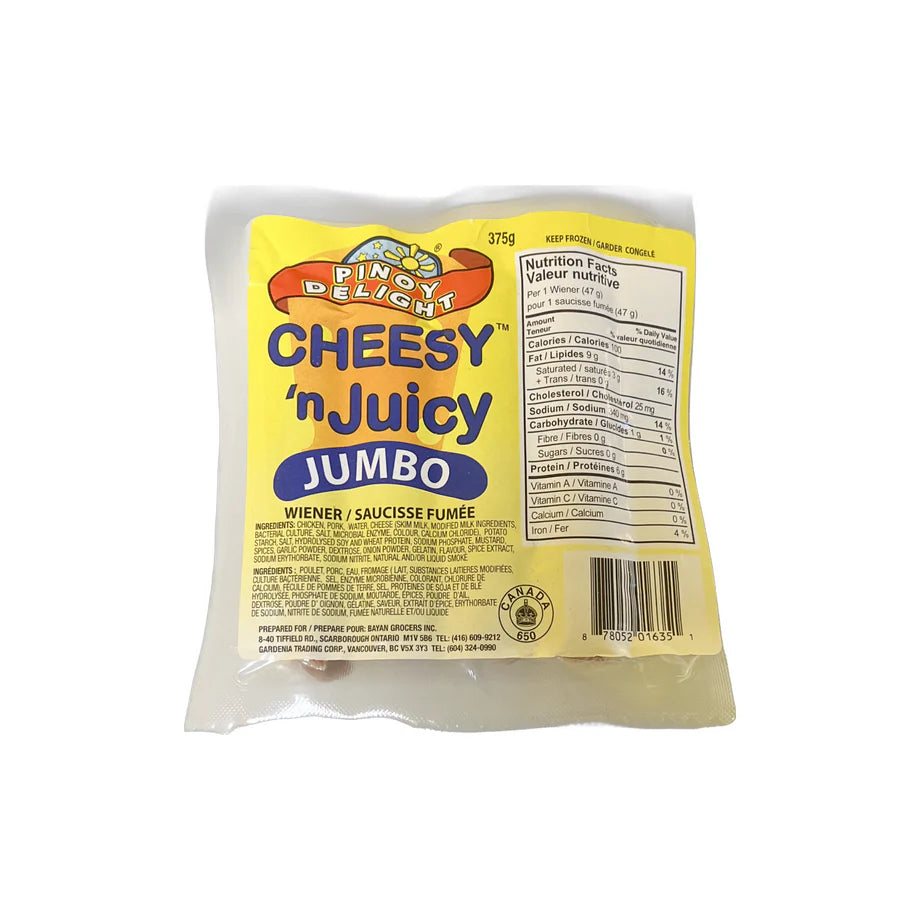 Pinoy Delight Cheesy &amp; Juicy Jumbo 375g