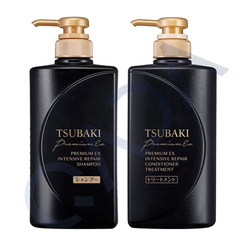 Shiseido TSUBAKI Premium EX Intensive Repair Set Shampoo & Conditioner Treatment