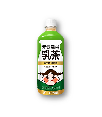 元气森林乳茶茉香奶绿 jasmine tea flavour 450ml